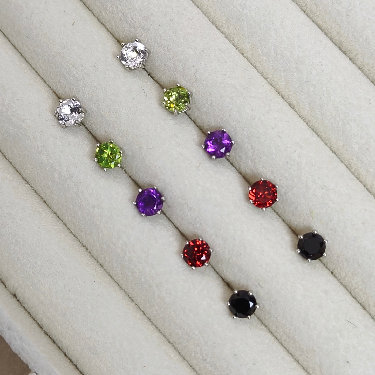Starlit Essence | Gemstone Stud Earrings