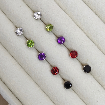 Starlit Essence | Gemstone Stud Earrings