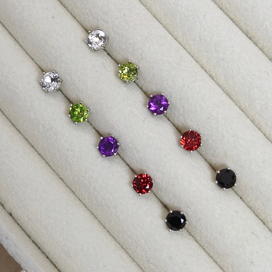 Starlit Essence | Gemstone Stud Earrings