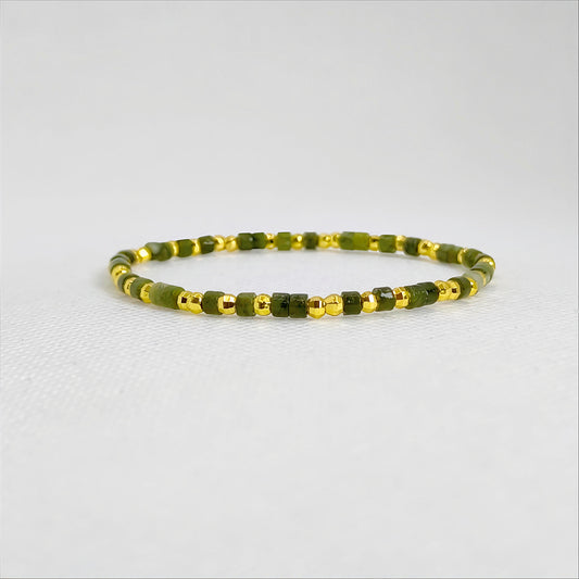 Mistleaf | Green Jade Bracelet