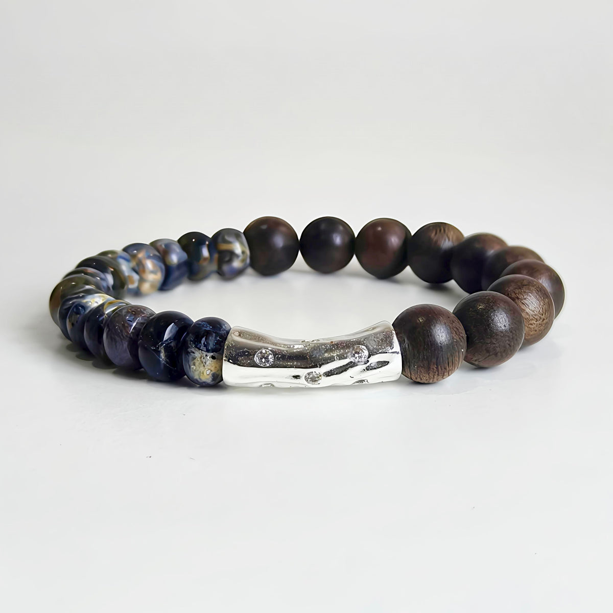 Stormwood | Pietersite & Agarwood Bracelet
