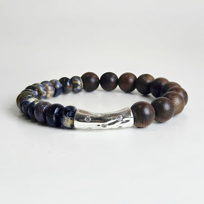 Stormwood | Pietersite & Agarwood Bracelet