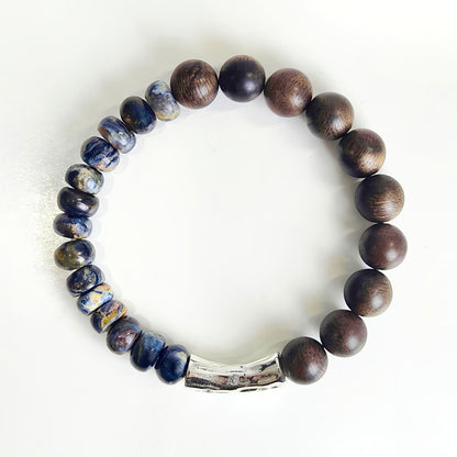Stormwood | Pietersite & Agarwood Bracelet