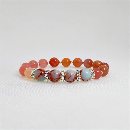 Miststone Ember | Yanyuan Agate Bracelet