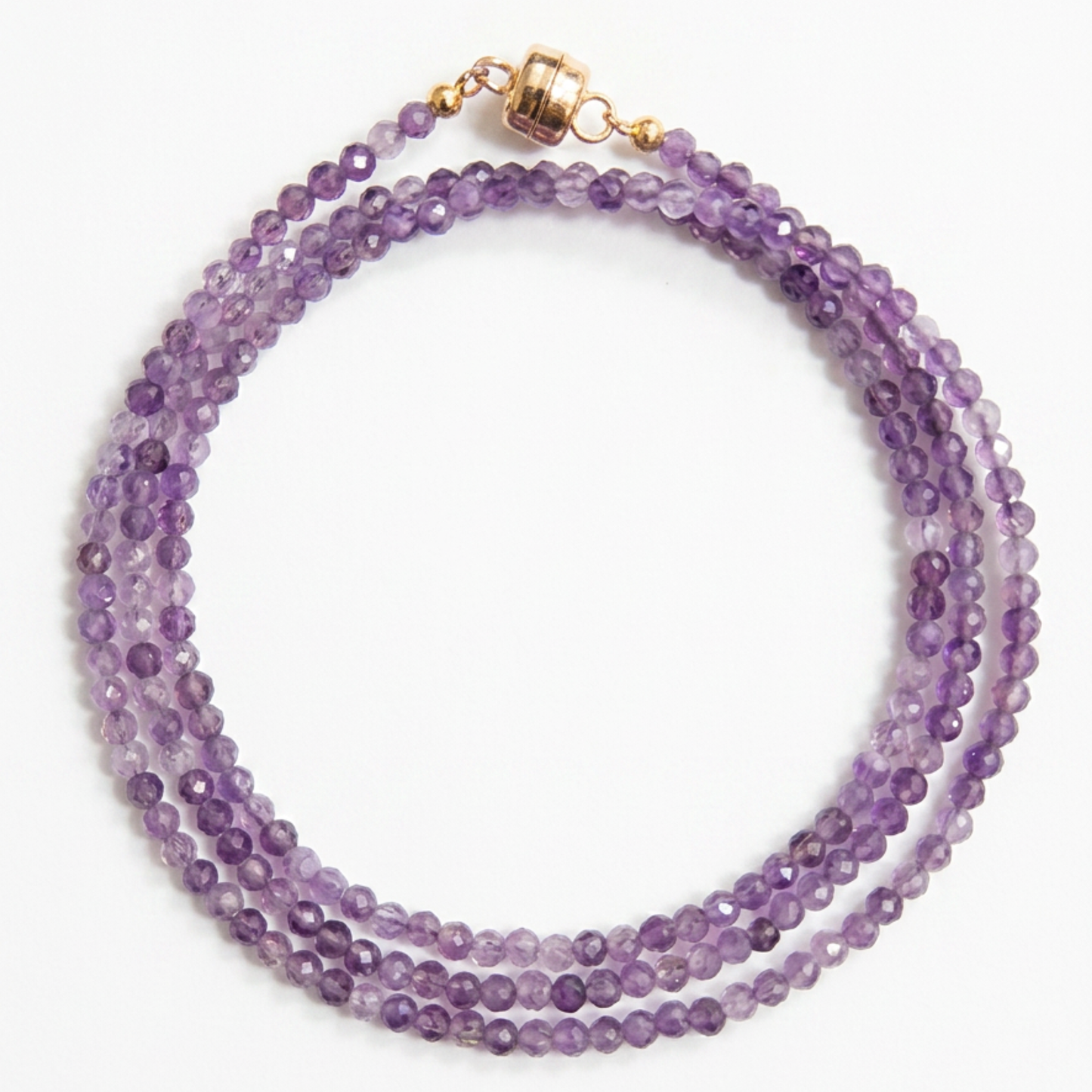 Amethyst | Faceted Gemstone Wrap Bracelet & Necklace