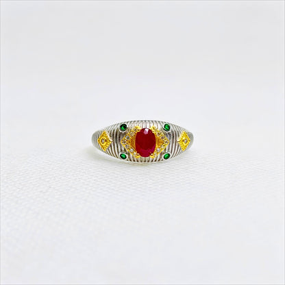 Imperial Ember | Ruby Signet Ring