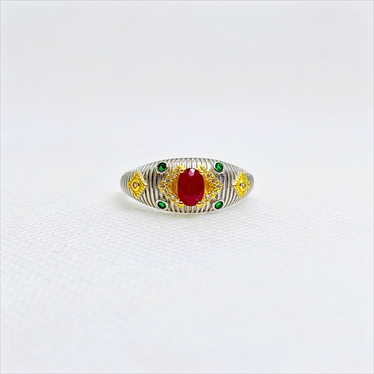 Imperial Ember | Ruby Signet Ring