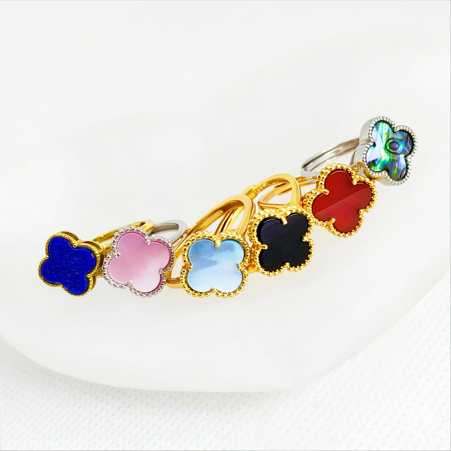 Celestial Clover | Gemstone Ring