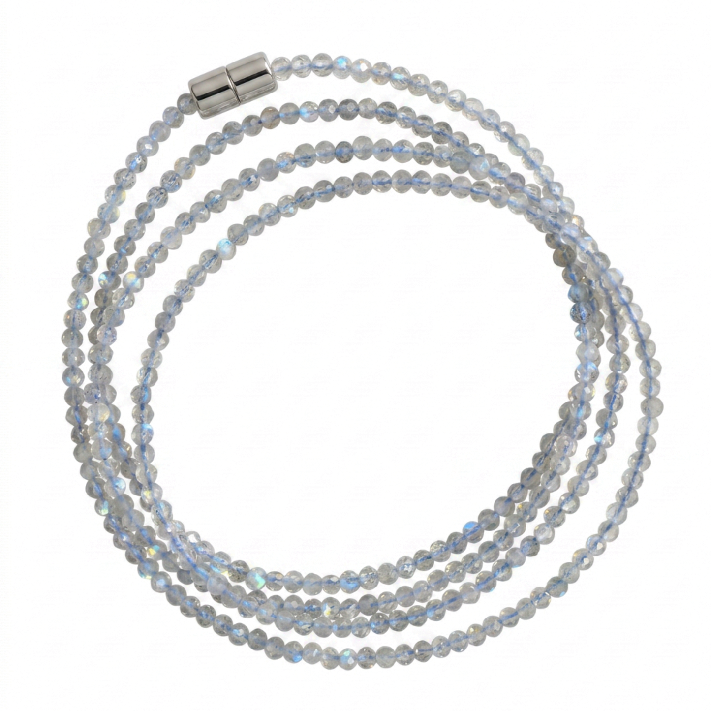 Labradorite | Faceted Gemstone Wrap Bracelet & Necklace