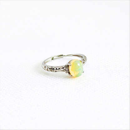 Auroralight | Yellow Opal Ring