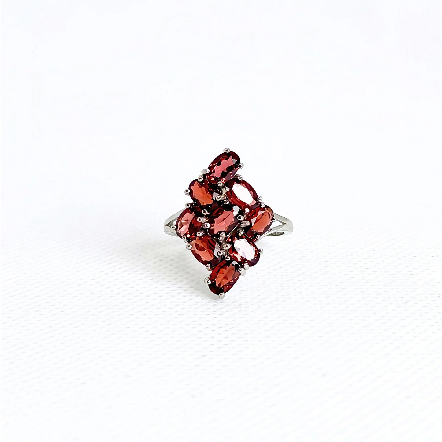 Celestial Bloom | Garnet Ring