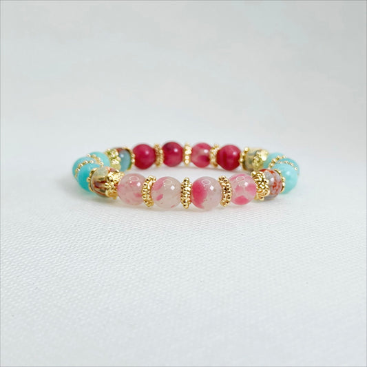 Mistpetal Harmony | Shou Shan Stone Bracelet