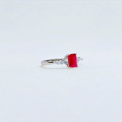 Crimson Heirloom | Ruby Solitaire Ring