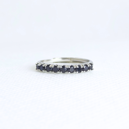 Eclipse Linea | Black Spinel Ring