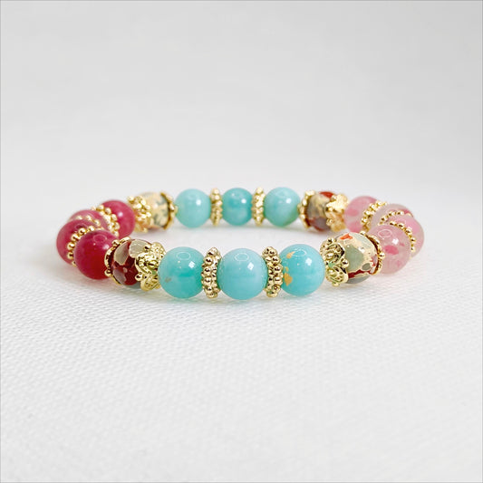 Mistpetal Harmony | Shou Shan Stone Bracelet