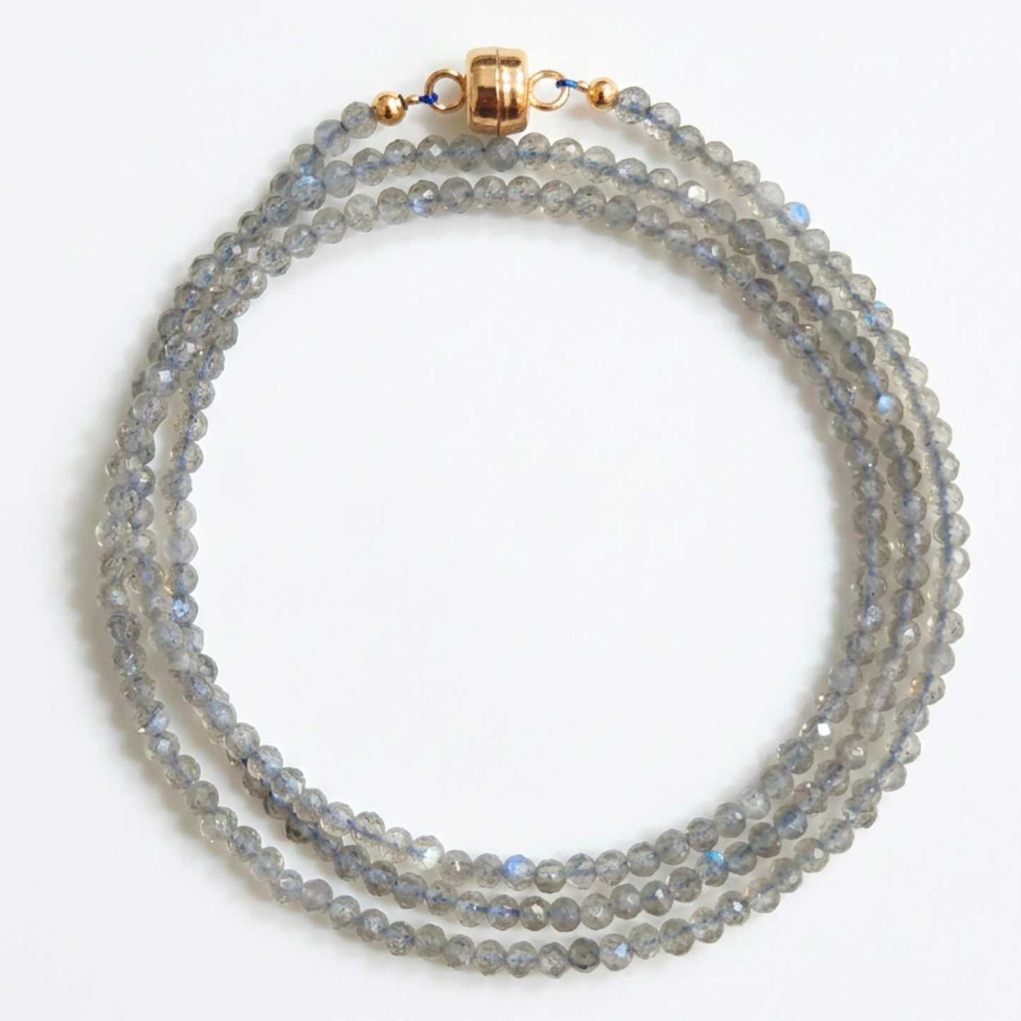 Labradorite | Faceted Gemstone Wrap Bracelet & Necklace