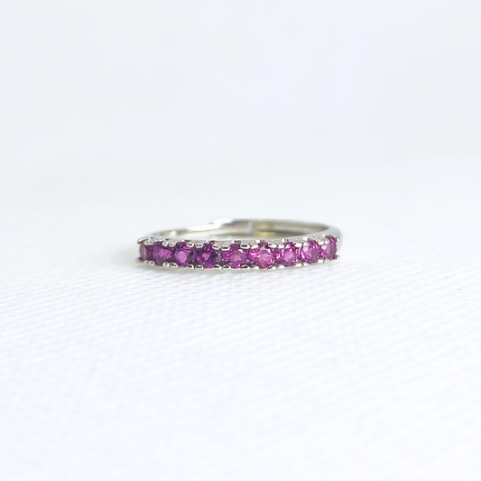 Eclipse Linea | Purple Garnet Ring