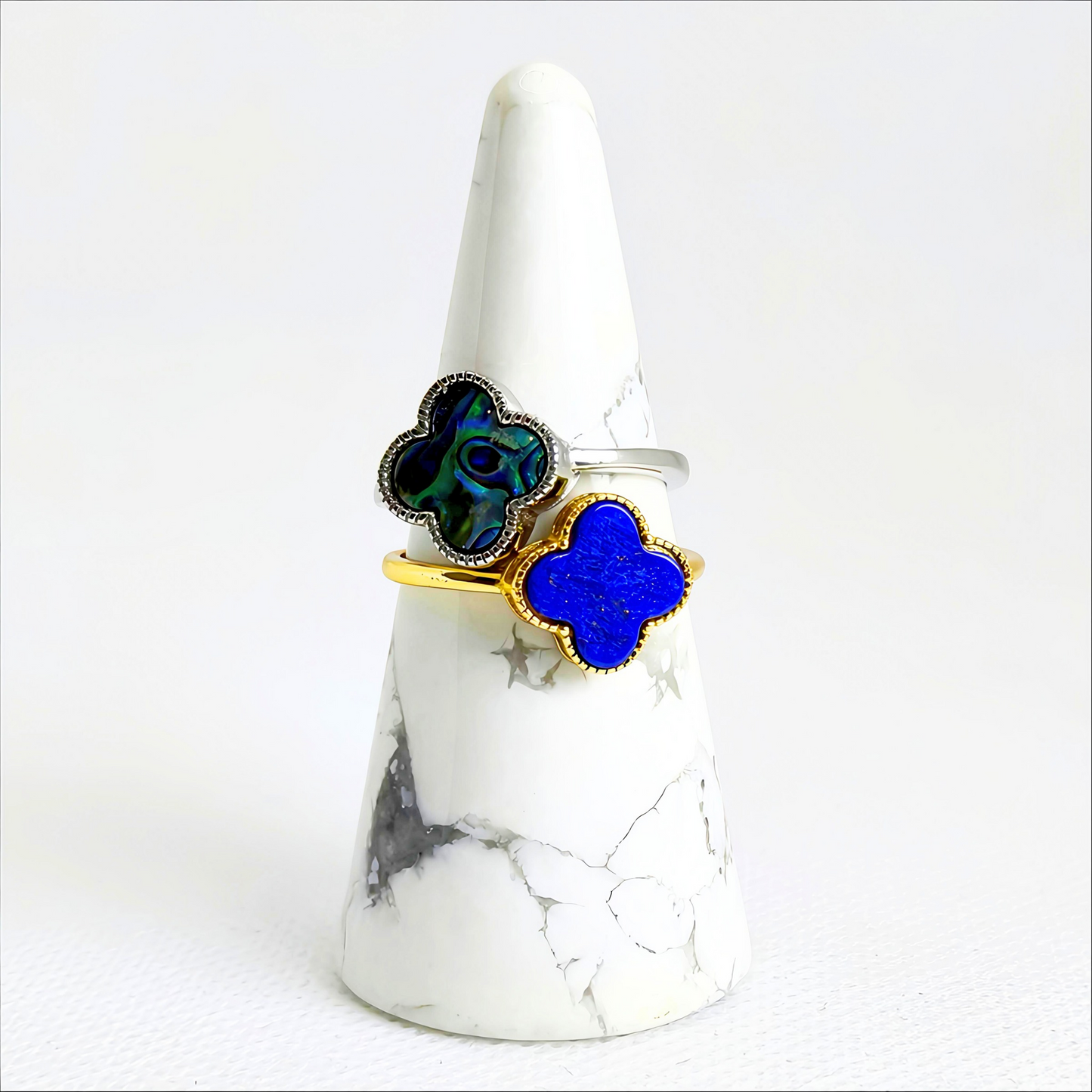 Celestial Clover | Gemstone Ring