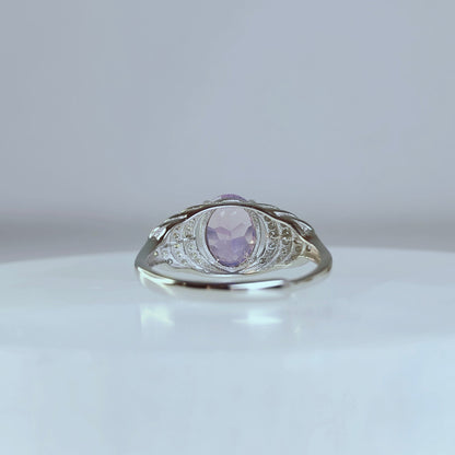 Celestielle | Lavender Amethyst Pavé Ring
