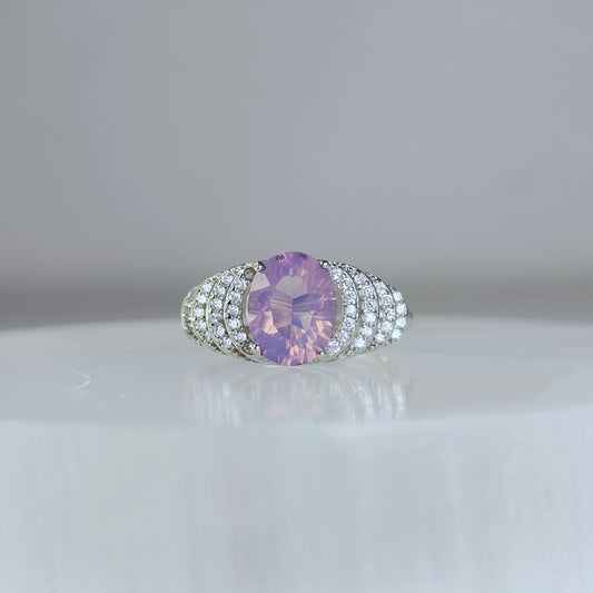Celestielle | Lavender Amethyst Pavé Ring