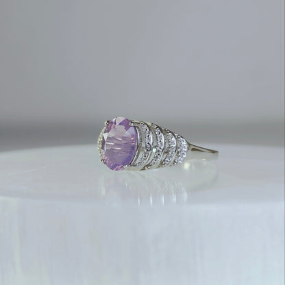 Celestielle | Lavender Amethyst Pavé Ring