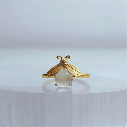 Firefly Glow | Moonstone Ring