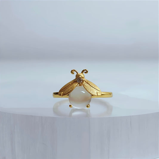 Firefly Glow | Moonstone Ring