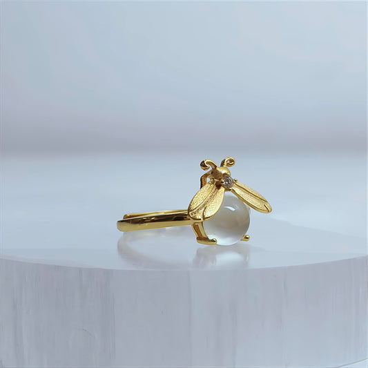 Firefly Glow | Moonstone Ring