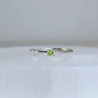 Moonroot | Peridot Solitaire Ring