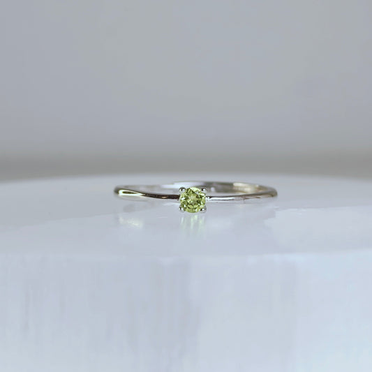Moonroot | Peridot Solitaire Ring