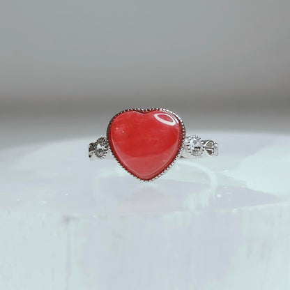 Heart Glow | Rhodonite Heart Ring