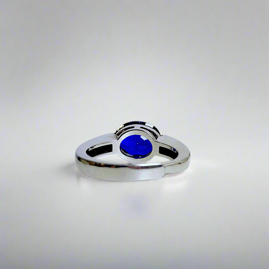 Midnight Glow | Lab-Grown Sapphire Ring