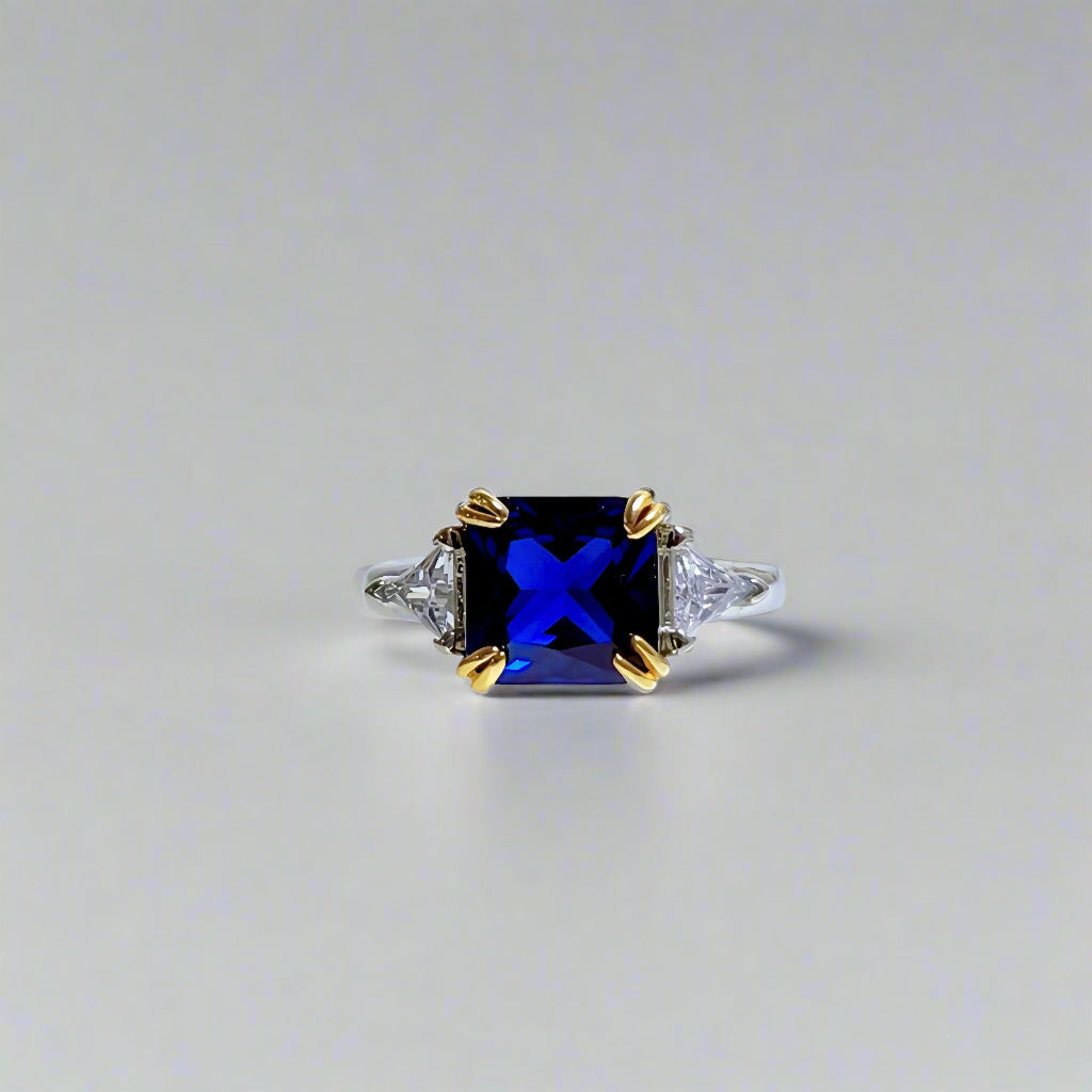 Nocturne Crown | Lab-Grown Sapphire Ring