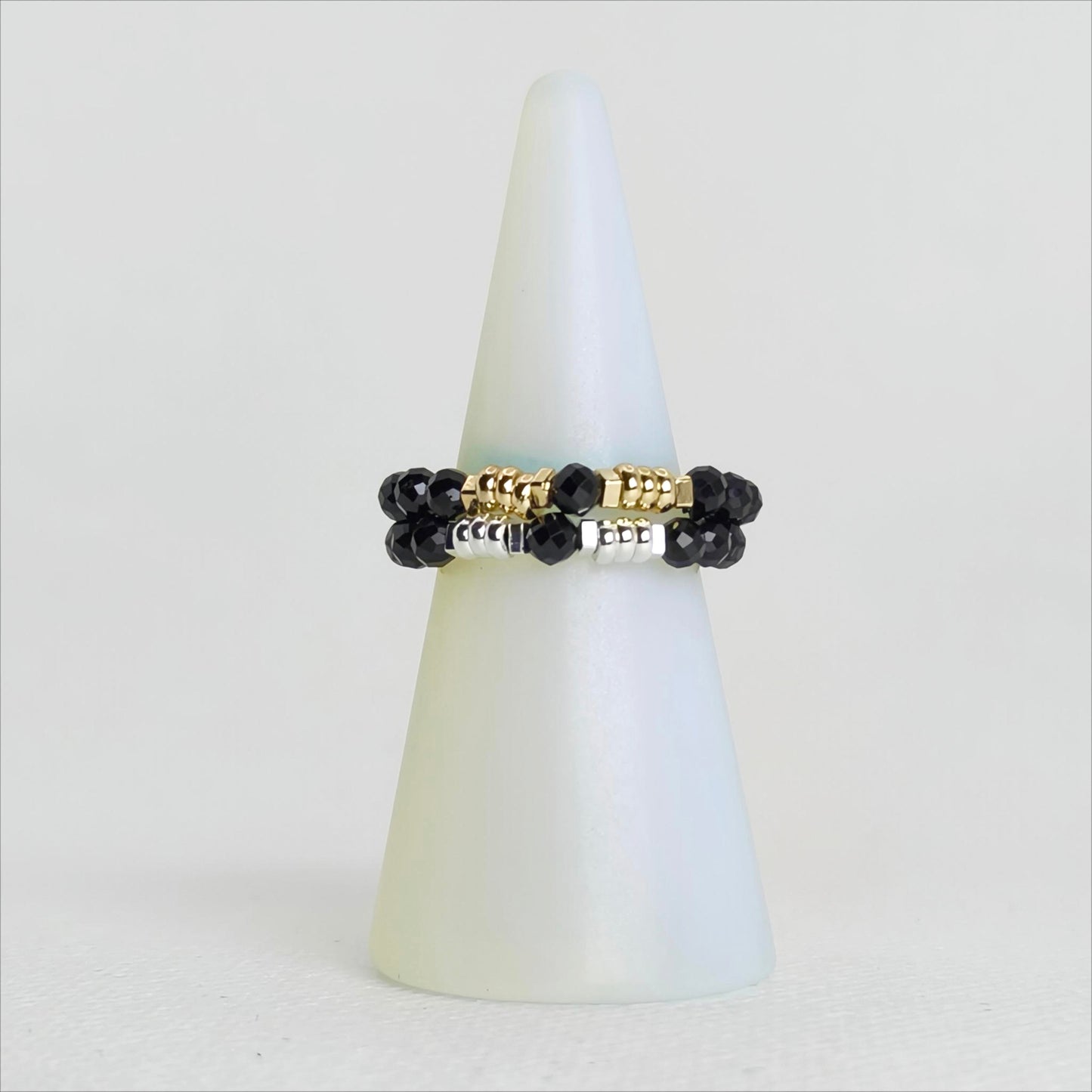 Midnight Halo | Black Spinel Ring