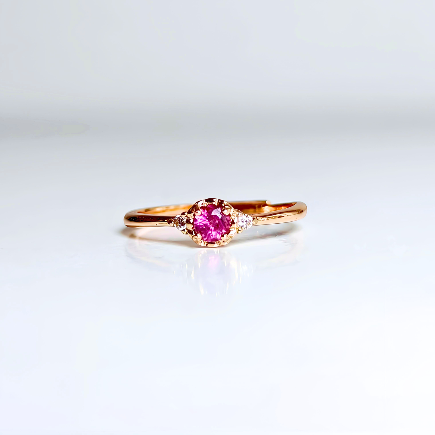 Roselle | Pink Sapphire Ring