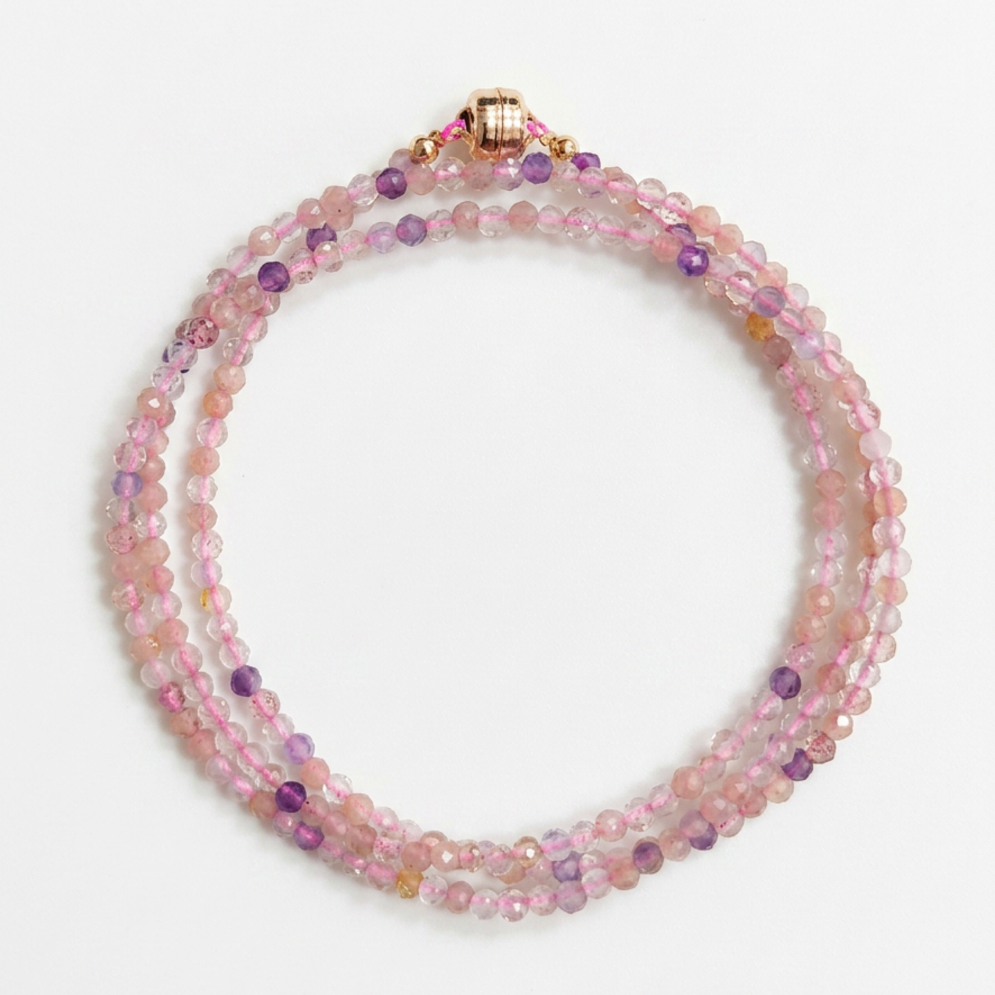 Super Seven | Faceted Gemstone Wrap Bracelet or Necklace
